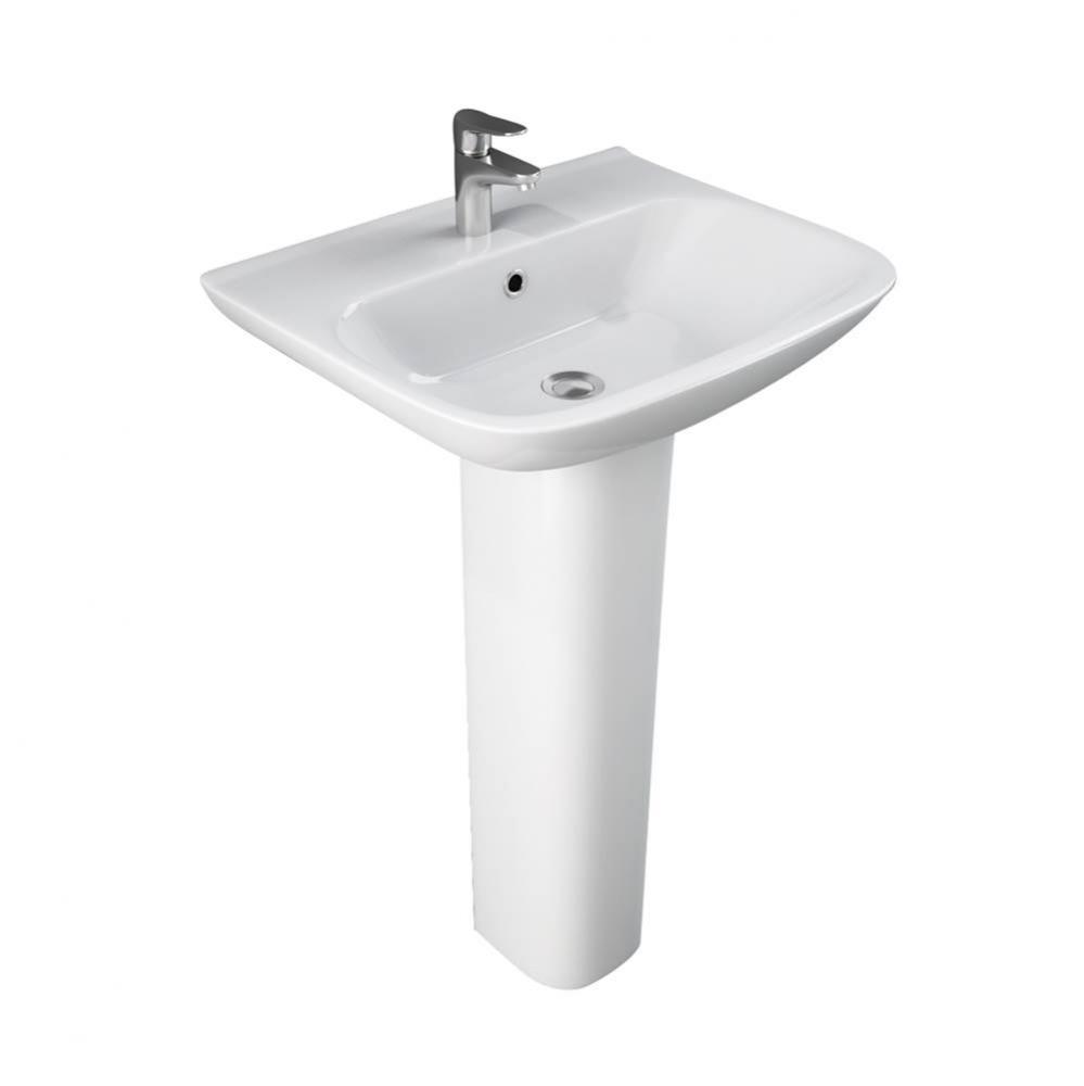 Eden 520 Ped Lav Basin Only 1-Hole, White