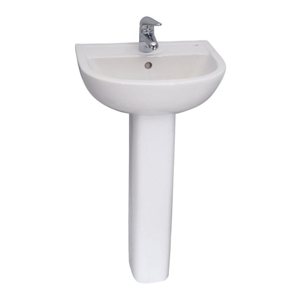 Compact 545 Pedestal Lavatory 8'' cc, White