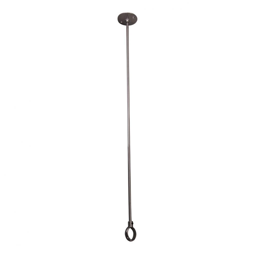 Ceiling Support, 36'', w/Flange  Adjustable, Polished Chrome