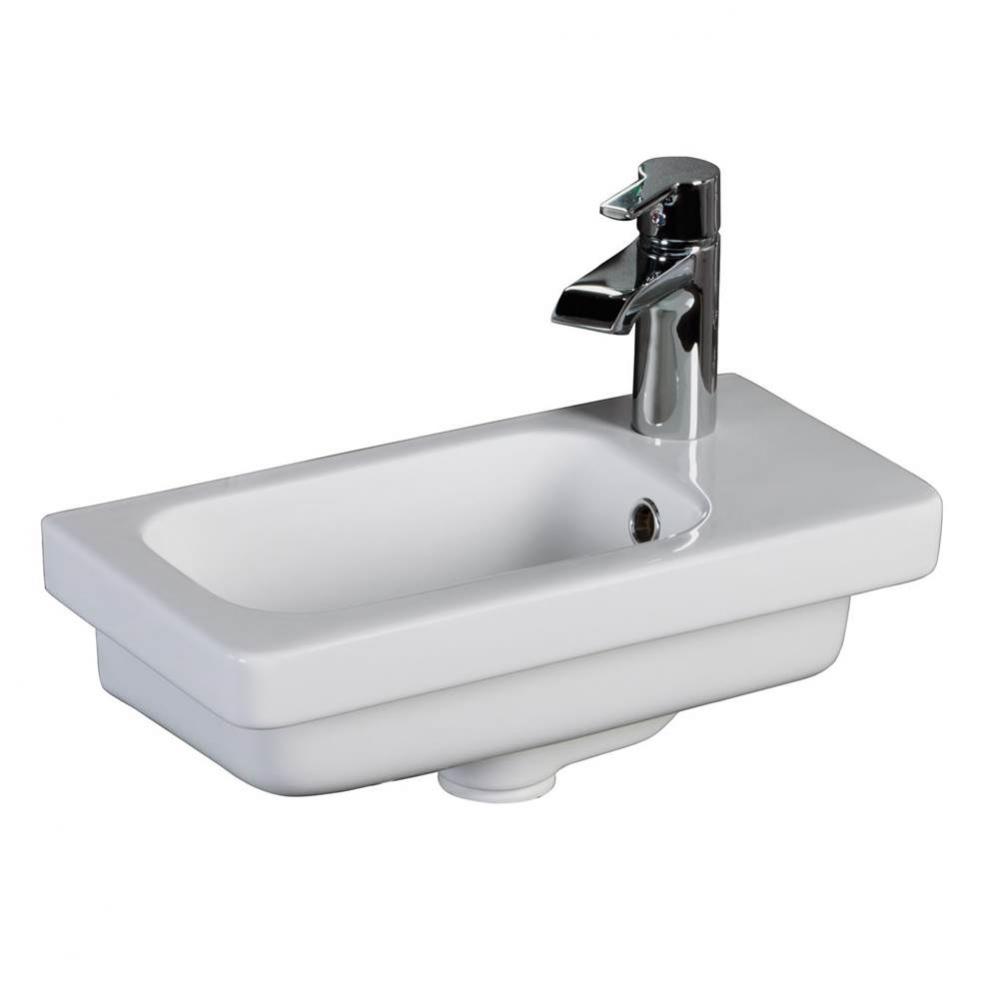 Resort 450 Wall-Hung Basin, White