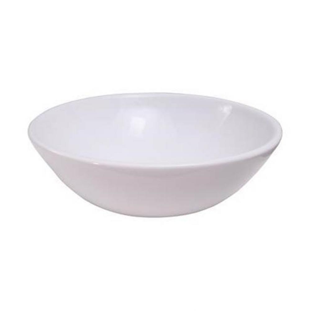Adelle 16'' Round Above Counter Basin, White