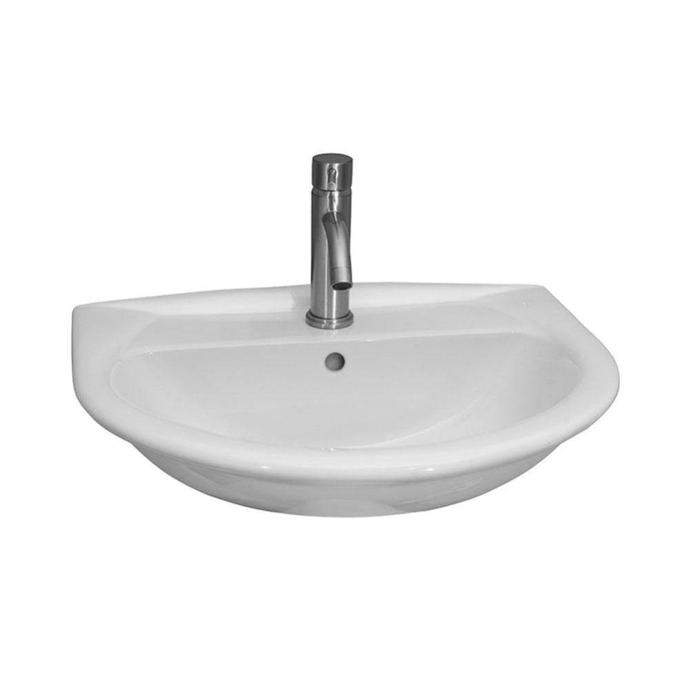 Karla 450 Wall-Hung Basin 1 Hole, White