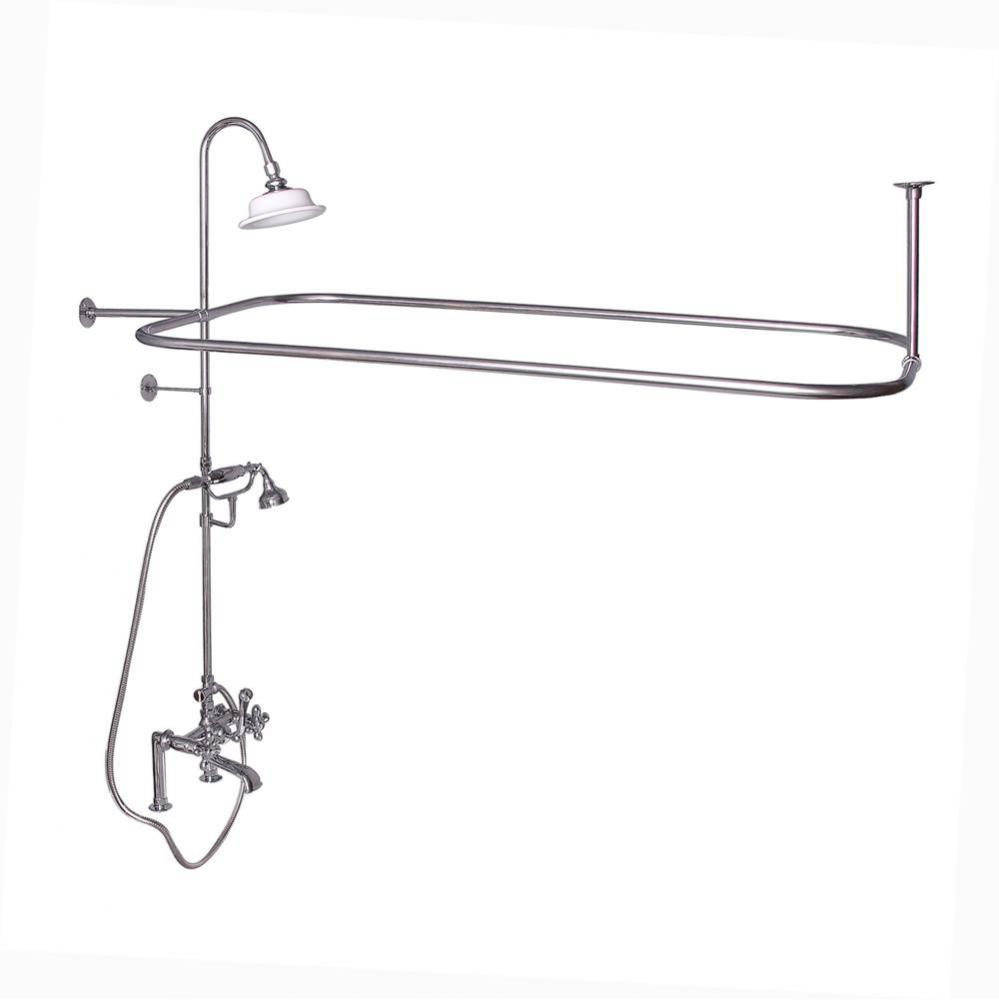 Elephant Spout,Shwr Unit,Riser ShwrHead,HandShwr,Cross Hdl,CP