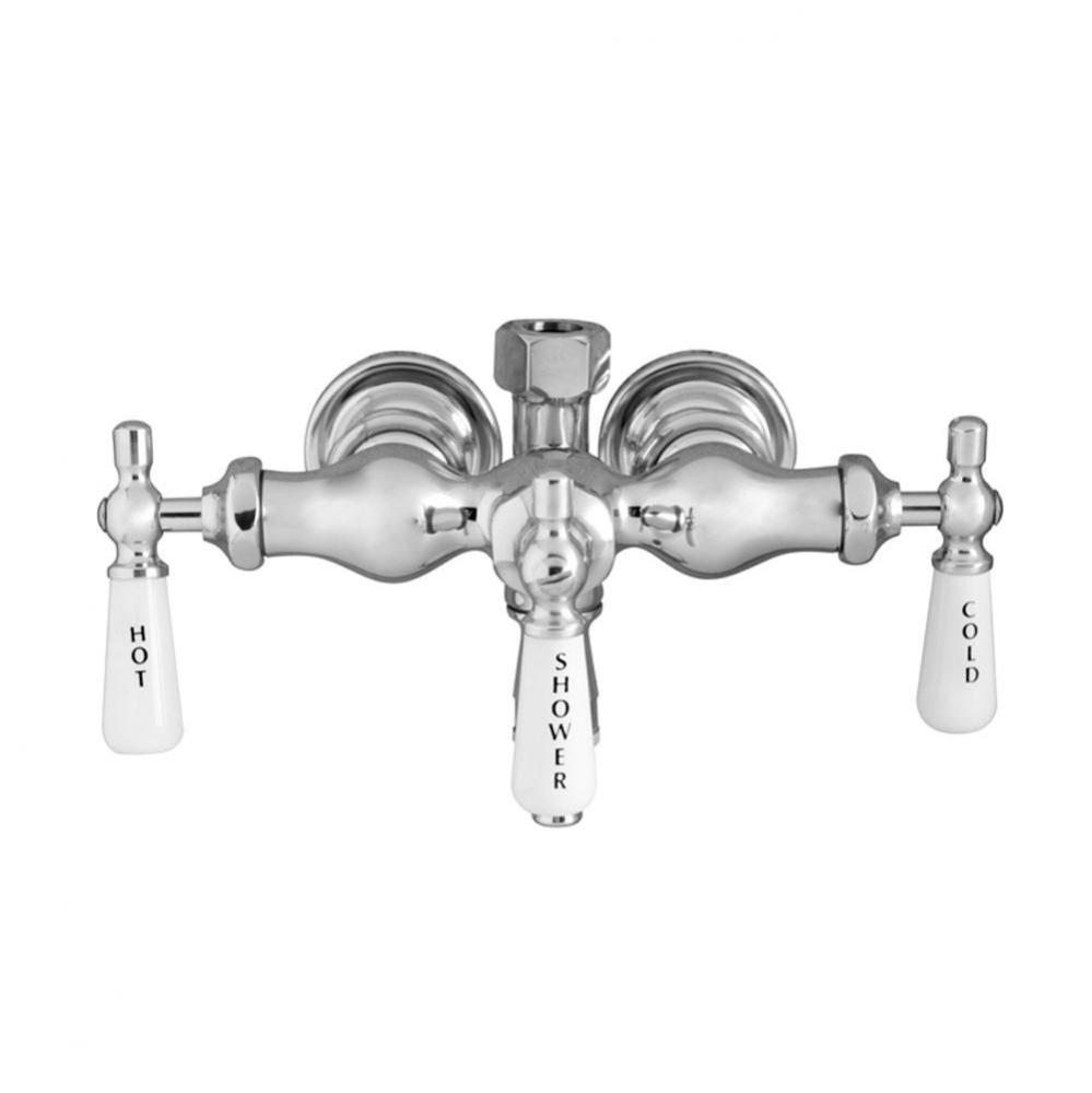 Diverter Bathcock, No Riser, Old Style, CI Tub, Pol Chrome