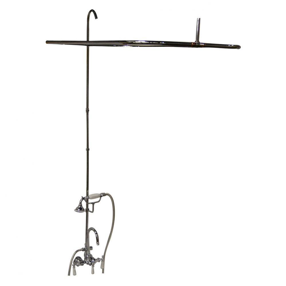 Converto, Hand Held Shwr, 48''  Rod, Acrylic Tub, Pol Chrome