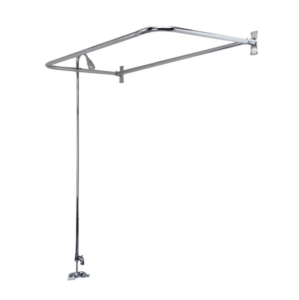 Converto Shower w/48'' D-Rod,  Code Spout, Polished Chrome