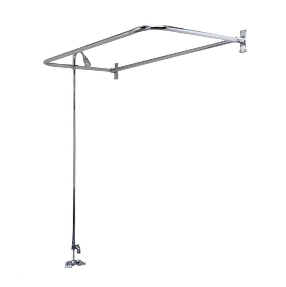 Converto Shower w/54'' D-Rod,  Code Spout, Polished Chrome
