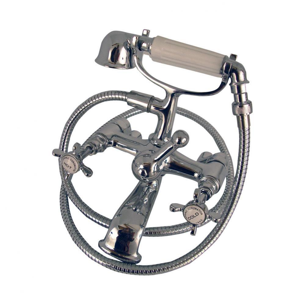 Tub Wall Mounted Filler with Handshower, Oil Rubbed Bronze