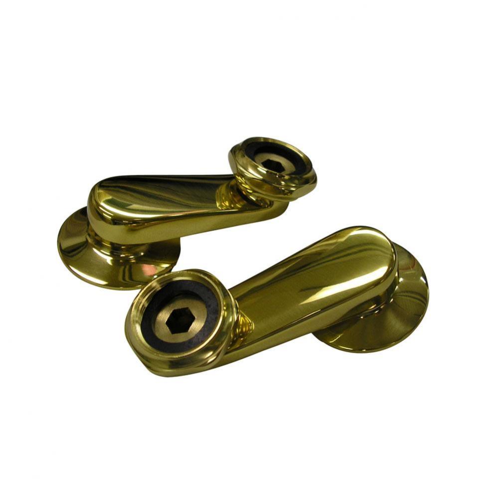 Swivel Arm Connectors for Wall  Mount Faucet, Polished Brass