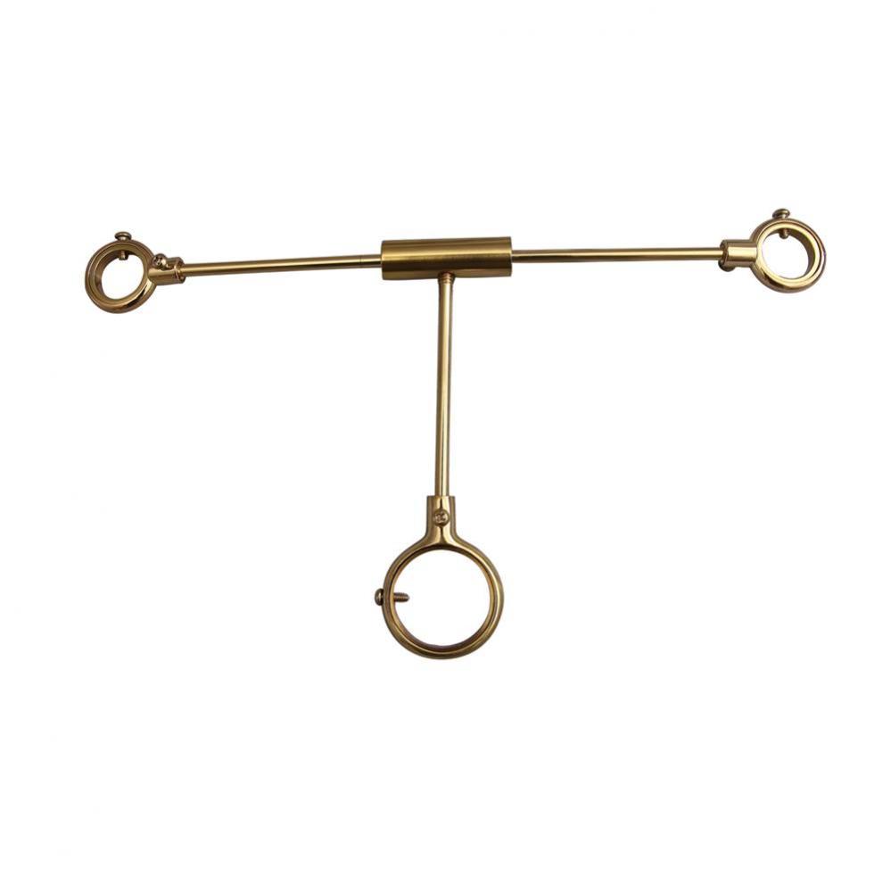 Tub Supply Line Support, Polished Brass