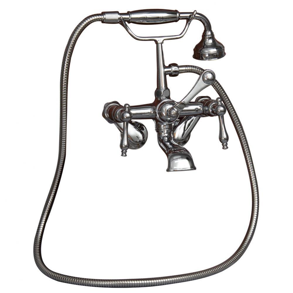 Elephant Spout,HndShwr,60''Hse Swvl Mts, Metal Lver Hdls,CP