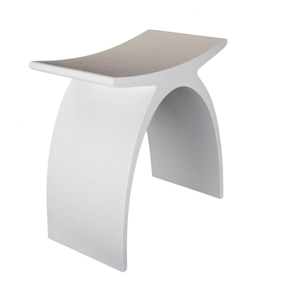 BARstone Shower Stool, Matte white
