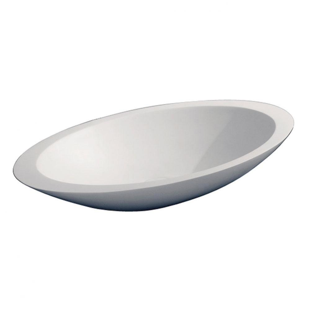 Lila Oval BARstone Vessel White Matte