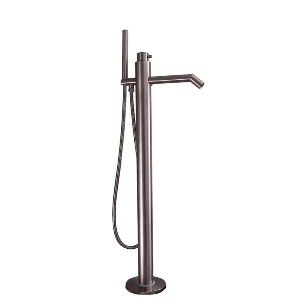 Slaton Freestanding Thermo Tub Filler, Brushed Stainless