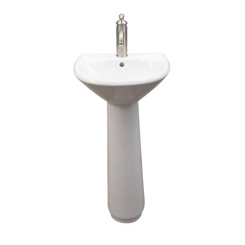 Gair Pedestal Lavatory 4'' CC ,White
