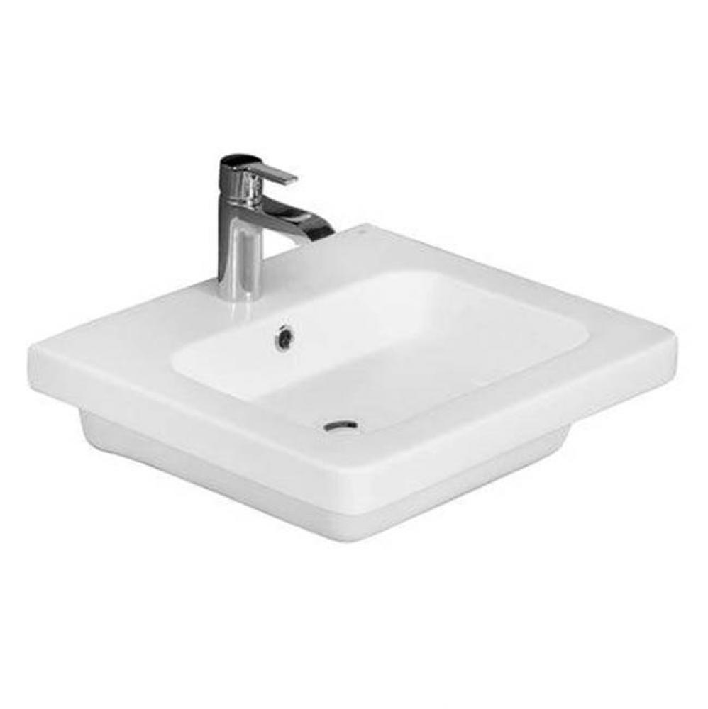 Resort 650 Wall-Hung Basin, White-4'' Center Set