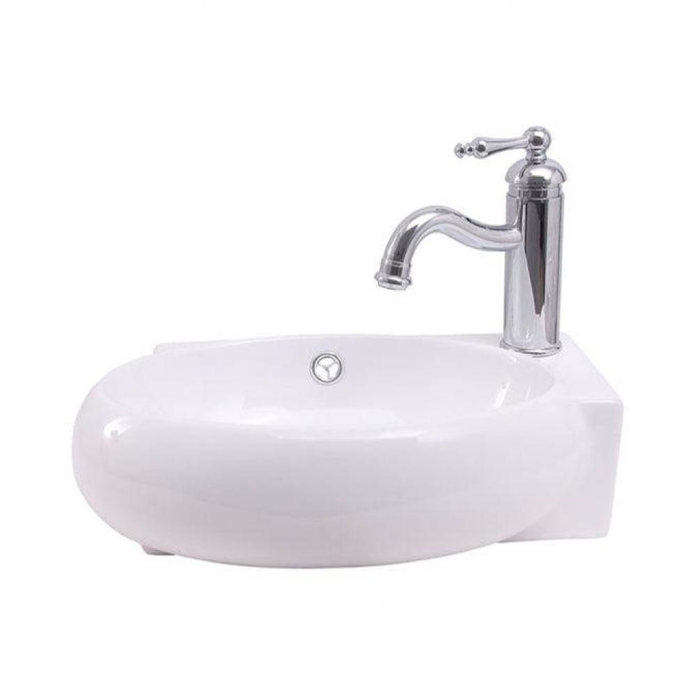 Molly 16''  Wall Hung Basin White