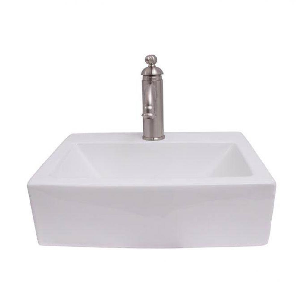 Sophie 17'' Rect Wall Hung Basin, White