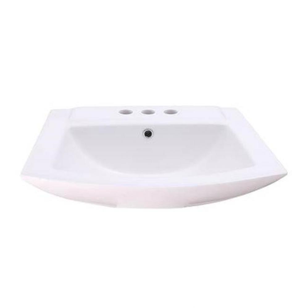 Burke Basin Only for 6'' CC Overflow, White