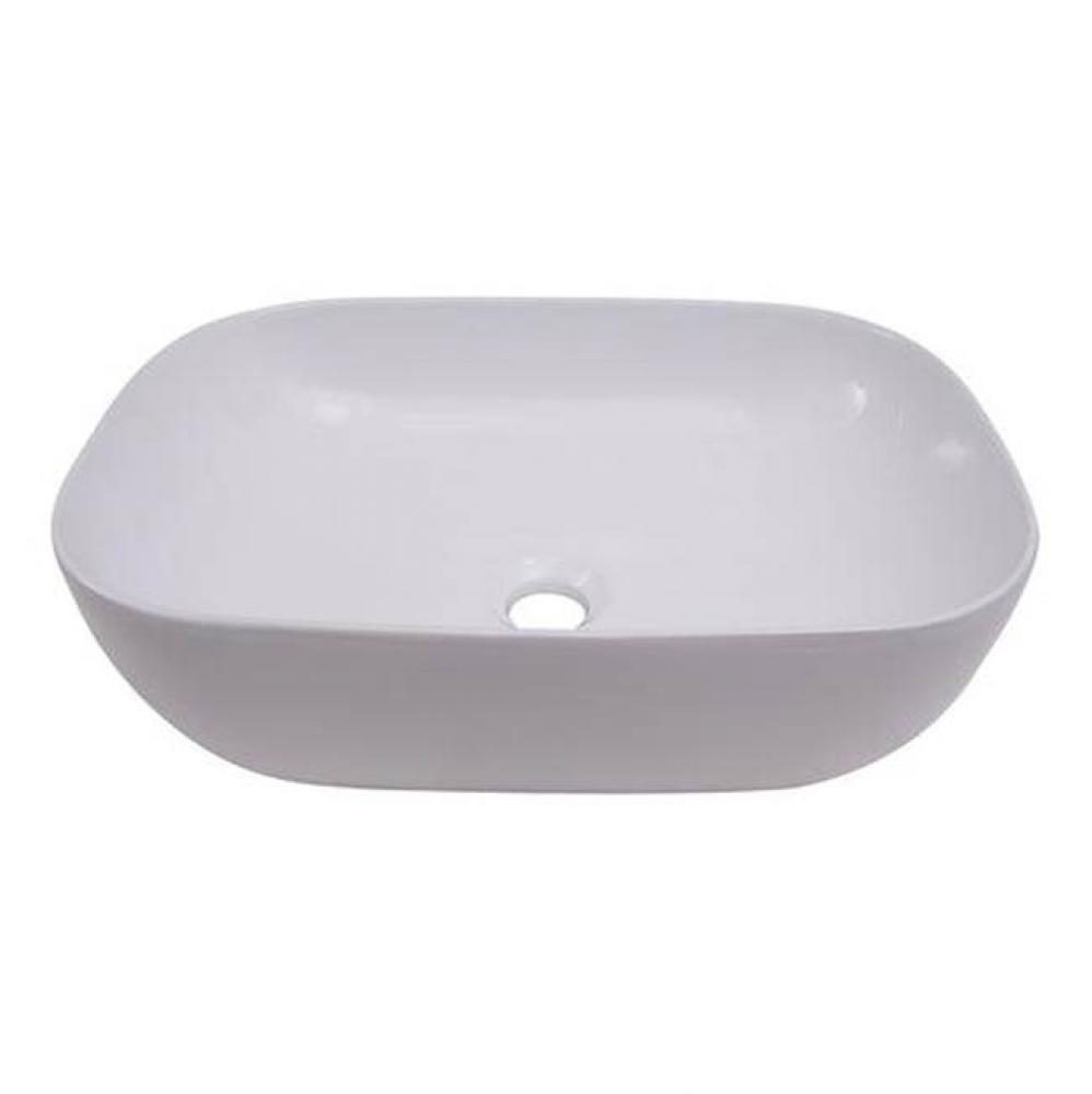 Shasta 18-1/4'' Rect Above Counter Basin, White