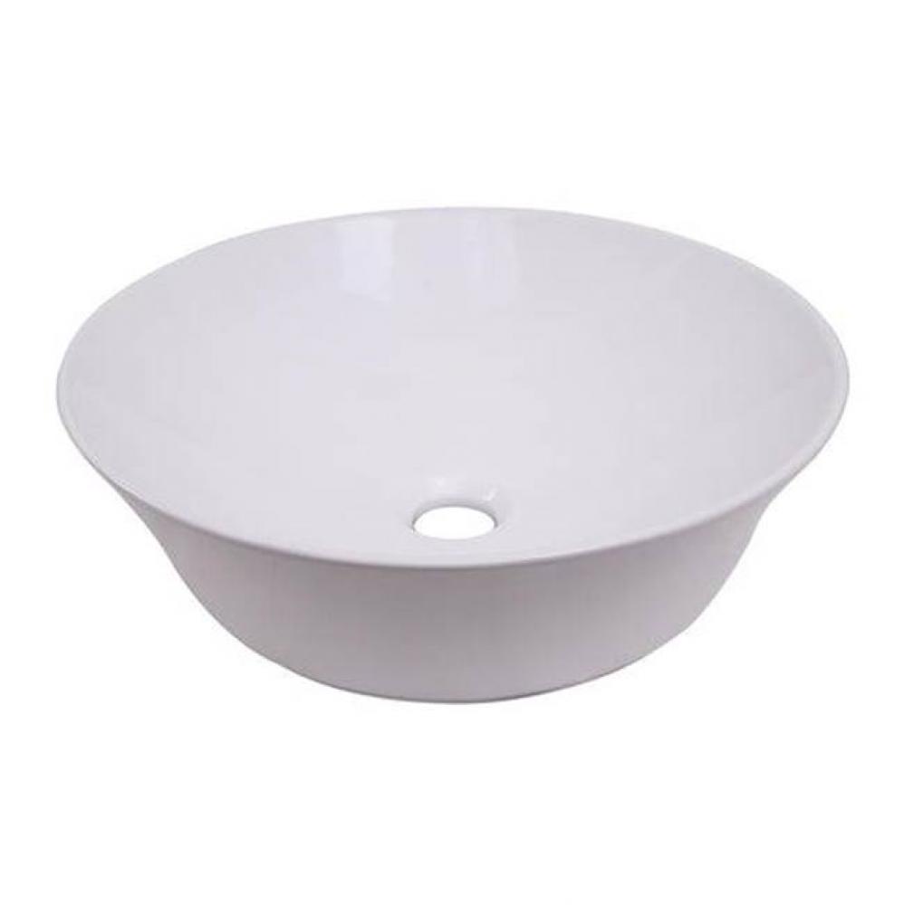 Shasta 16'' Round Above Counter Basin, White