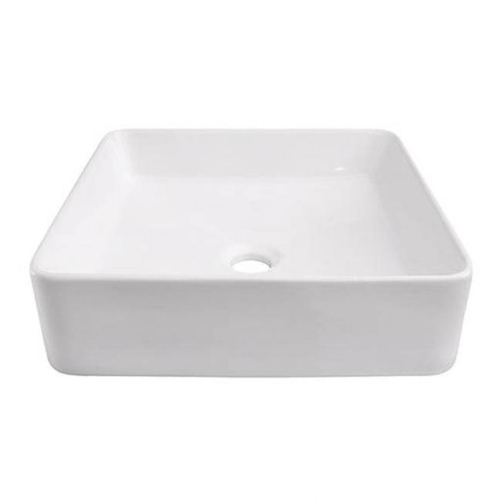 Lauer 15'' Square Above Counter Basin, White