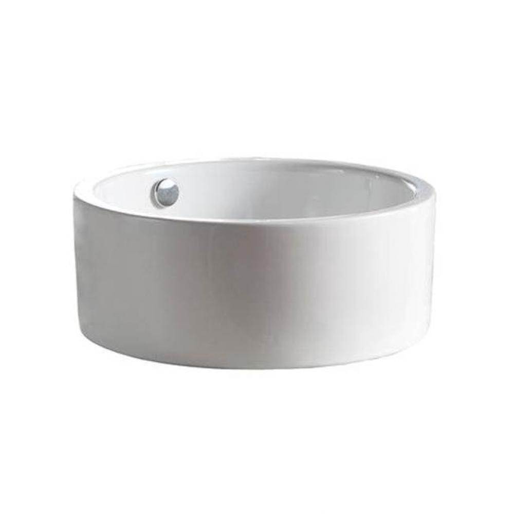 Sheridan Above Counter Basin 16-3/8'',Circle, No Fct Hole,WH