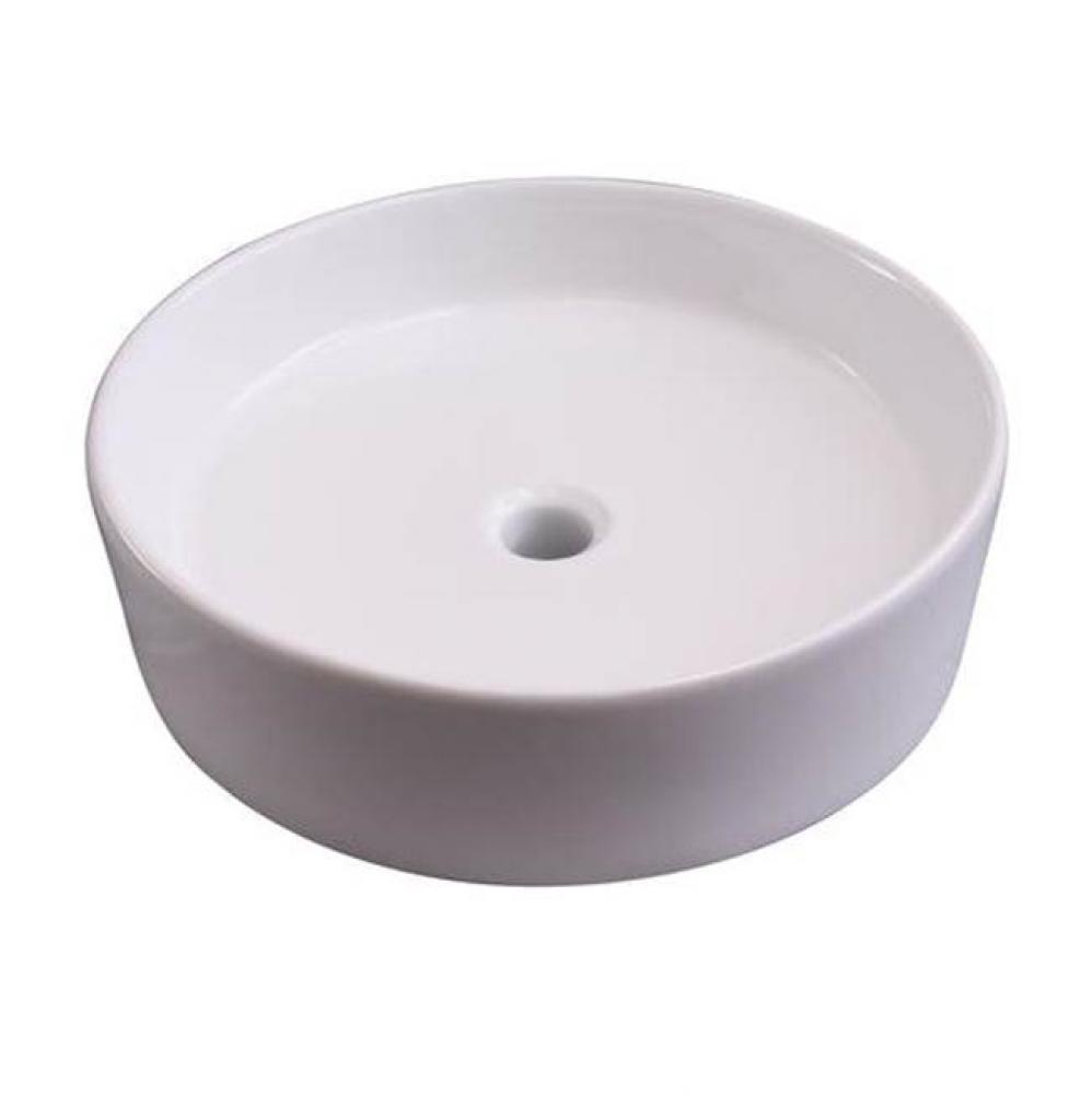 Shelburn Above Counter Basin 17-3/4'' Circle, No Fct Hole,WH