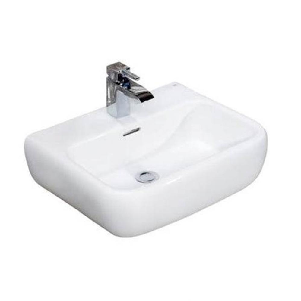 Metro 520 Wall-Hung Basin Basin, 4'' Centerset, White