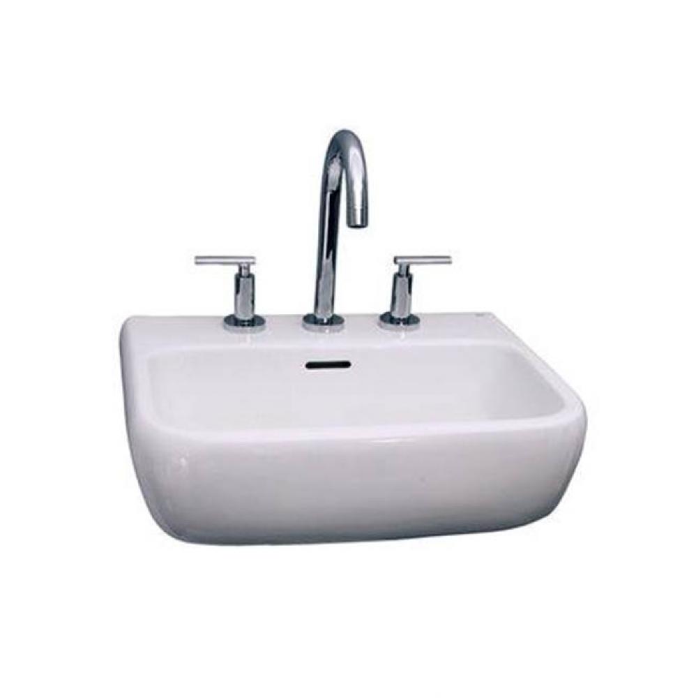 Metro 600 Wall-Hung Basin 4'' Center Set, White
