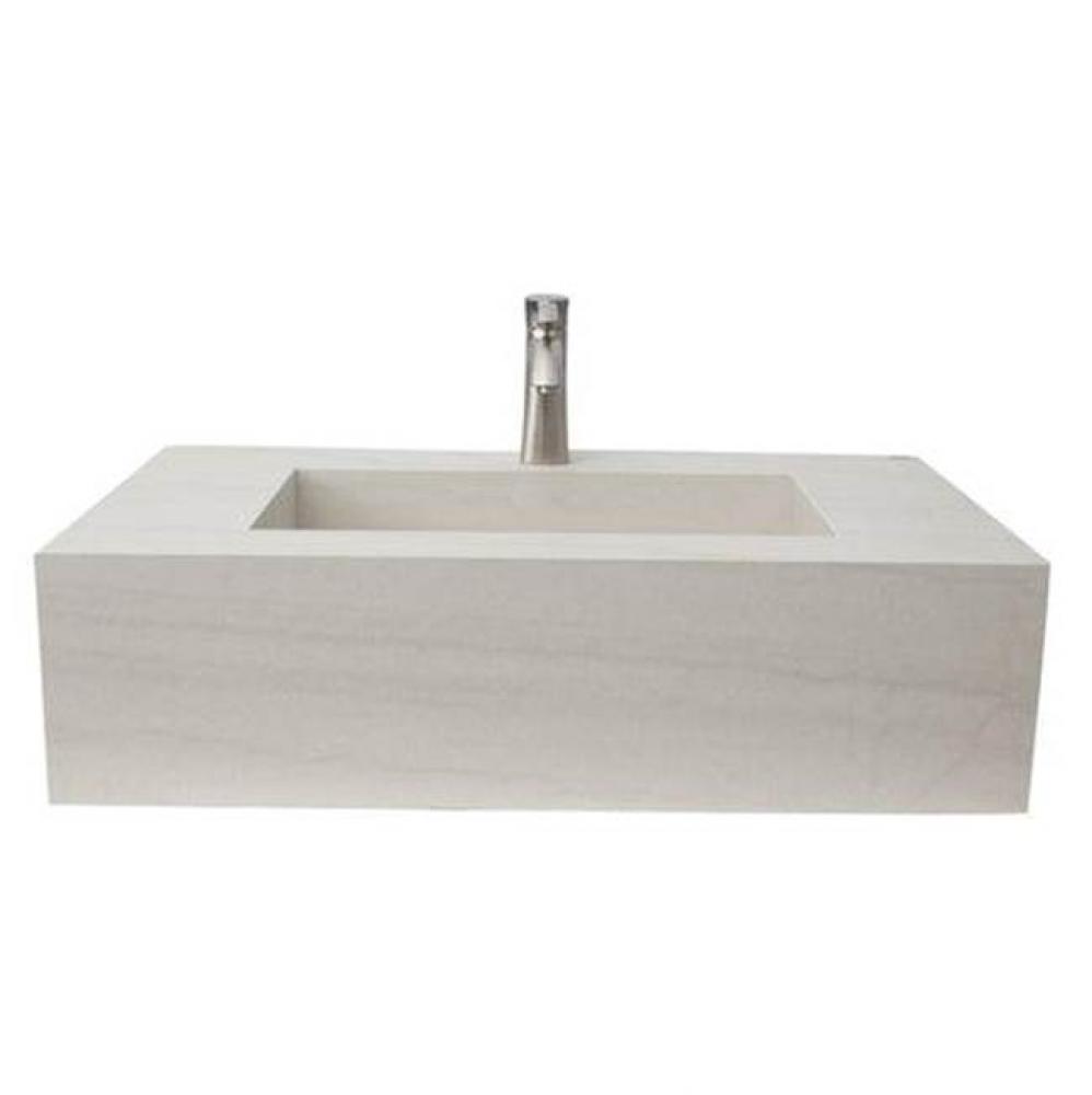 Precious 32-3/4'' Porcelain 1- Hole,WallHung,w/Drain TR-Ivory