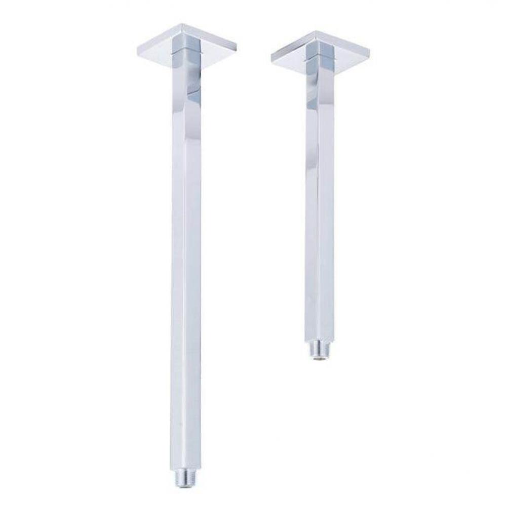 12'' Ceiling Mount Modern SquaShower Arm Tube w/Flange,CP