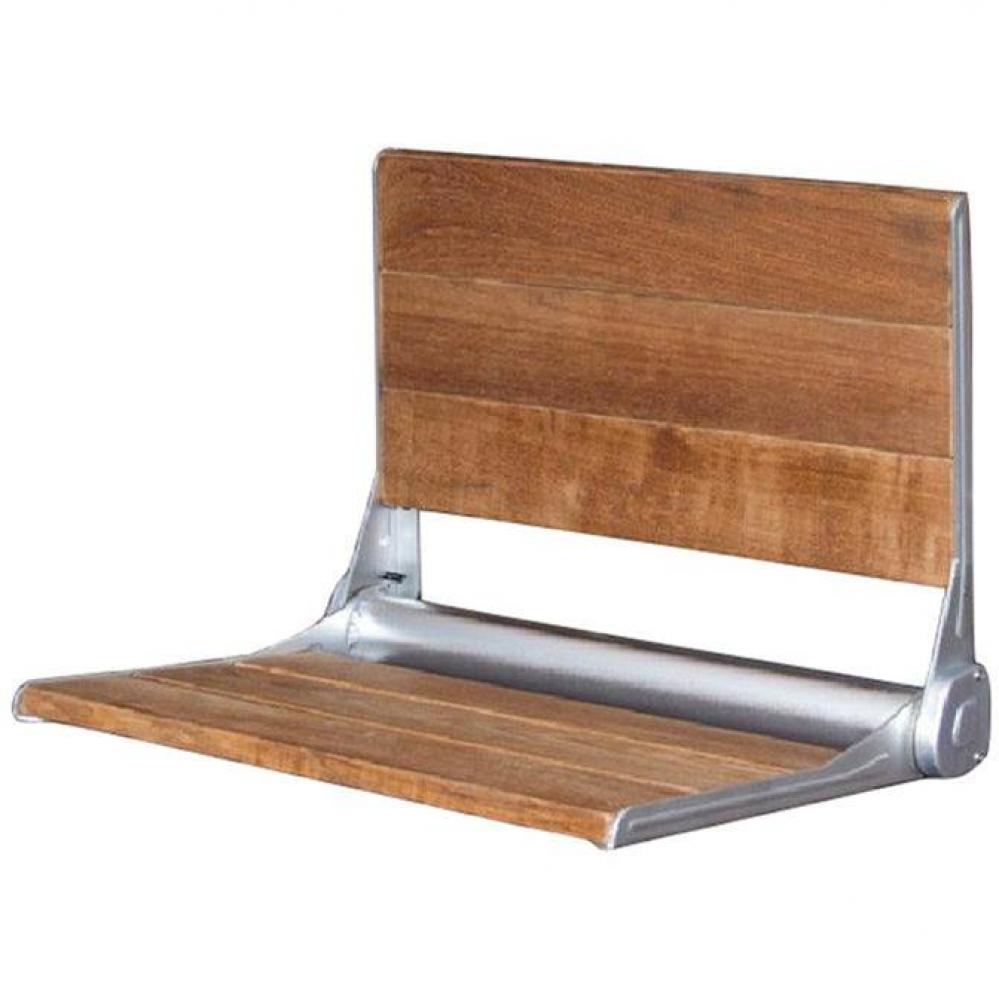 17'' Teak Wall Mounted Shower Seat