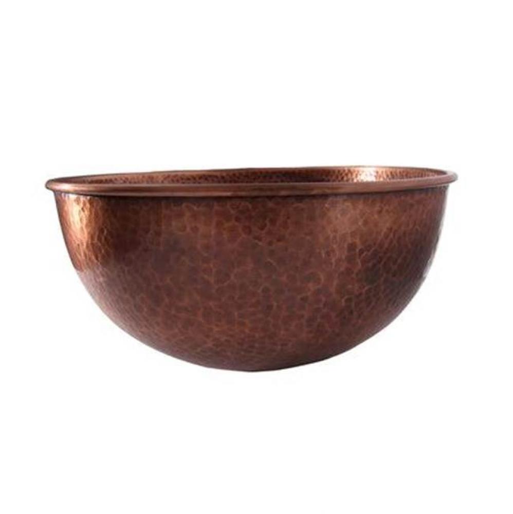 Haverhill 17'' Oval Basin  Hammered, Antique Copper