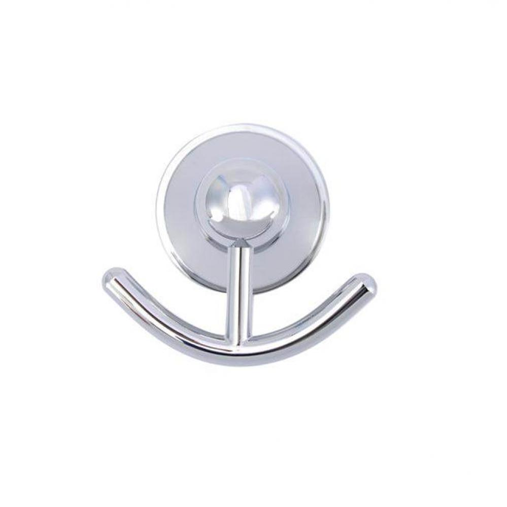 Gleason Double Robe Hook,Polished Chrome