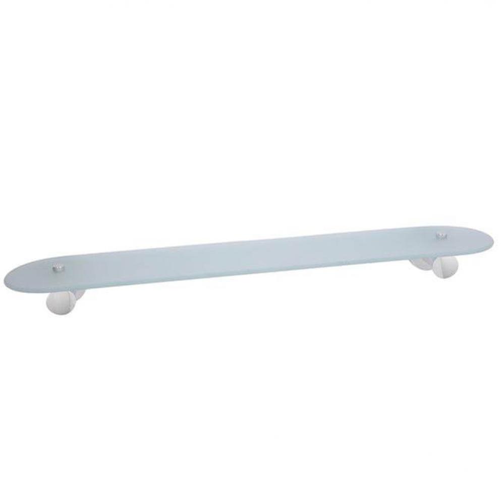 Plumer Glass ShelfPolished Chrome