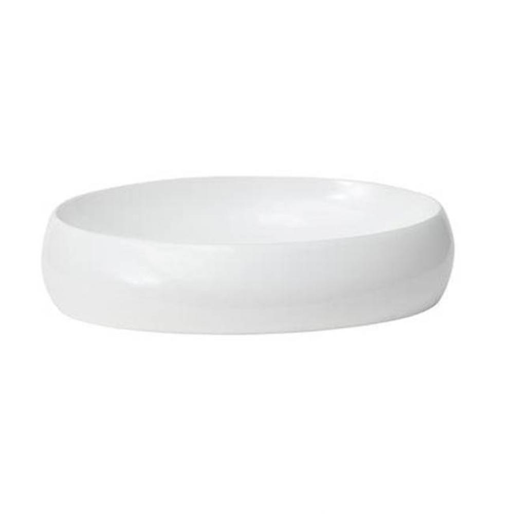 Cloud 22-7/8'' Vessel with Waste Cover in White