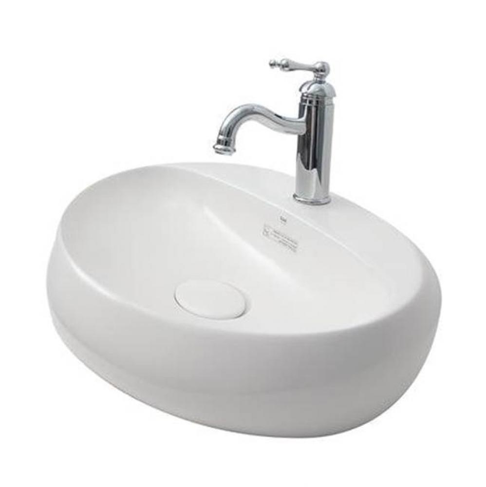 Cloud 25-5/8'' Wall Hung Basin, 1-Hole,W/Waste Cover,White