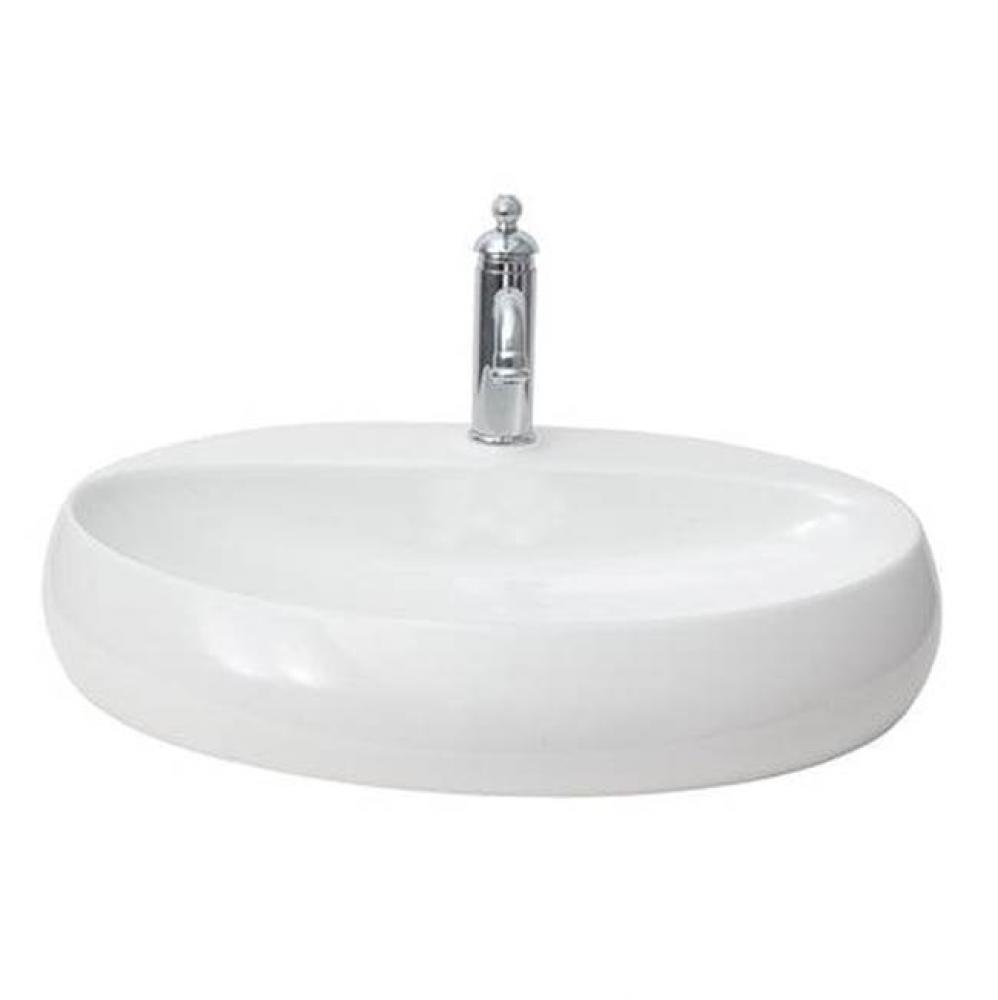 Cloud 21-5/8'' Wall Hung Basin, 1-Hole,W/Waste Cover,White