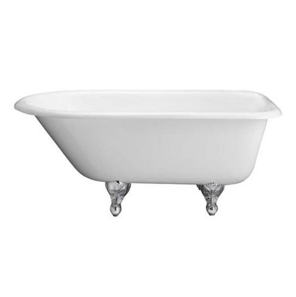 Abbey Cast Iron Roll Top WH, 48'', 3-3/8'' Holes, WH Feet