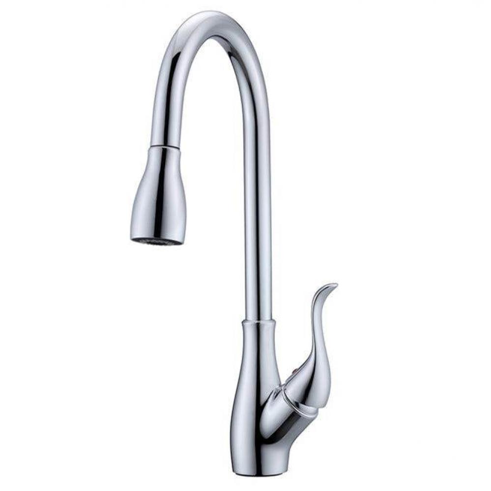 Casoria Pull-down Kitchen Faucet w/Hose,Polished Chrome