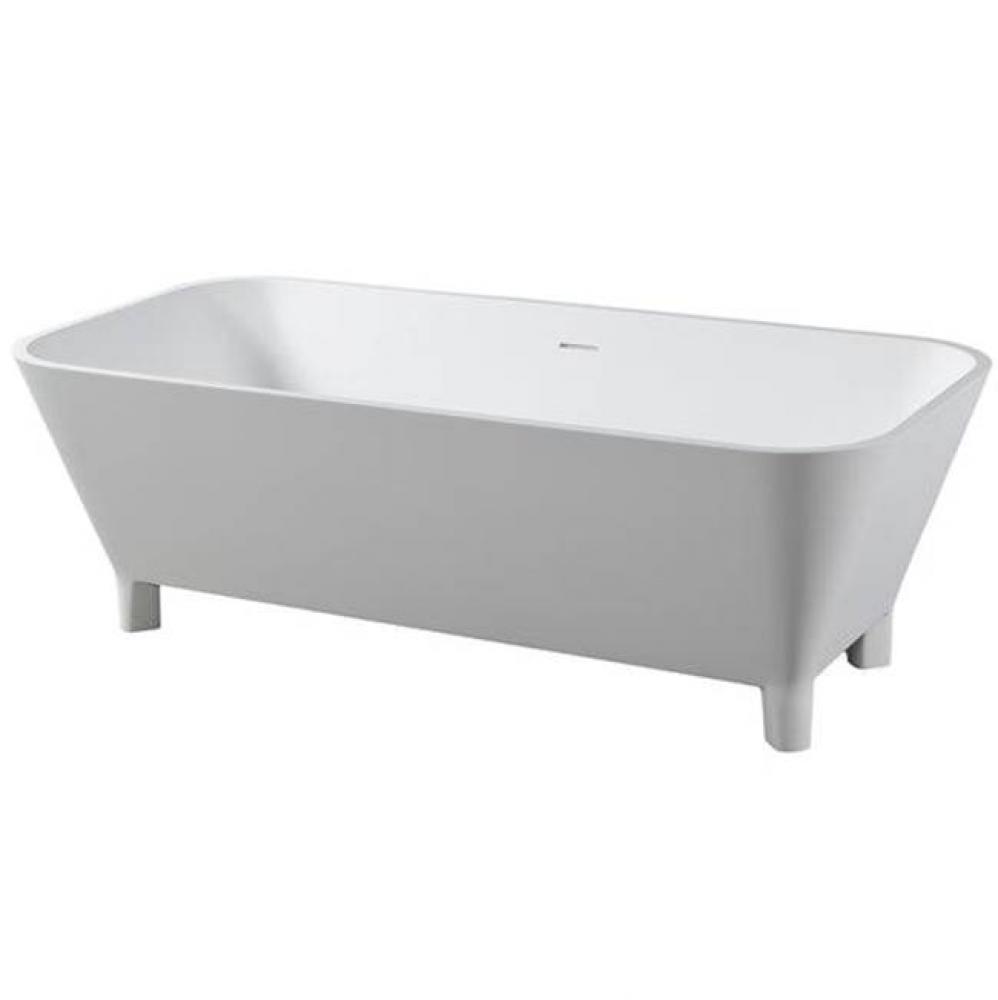 Scofield 67'' BARstone Freestanding Tub, White Gloss