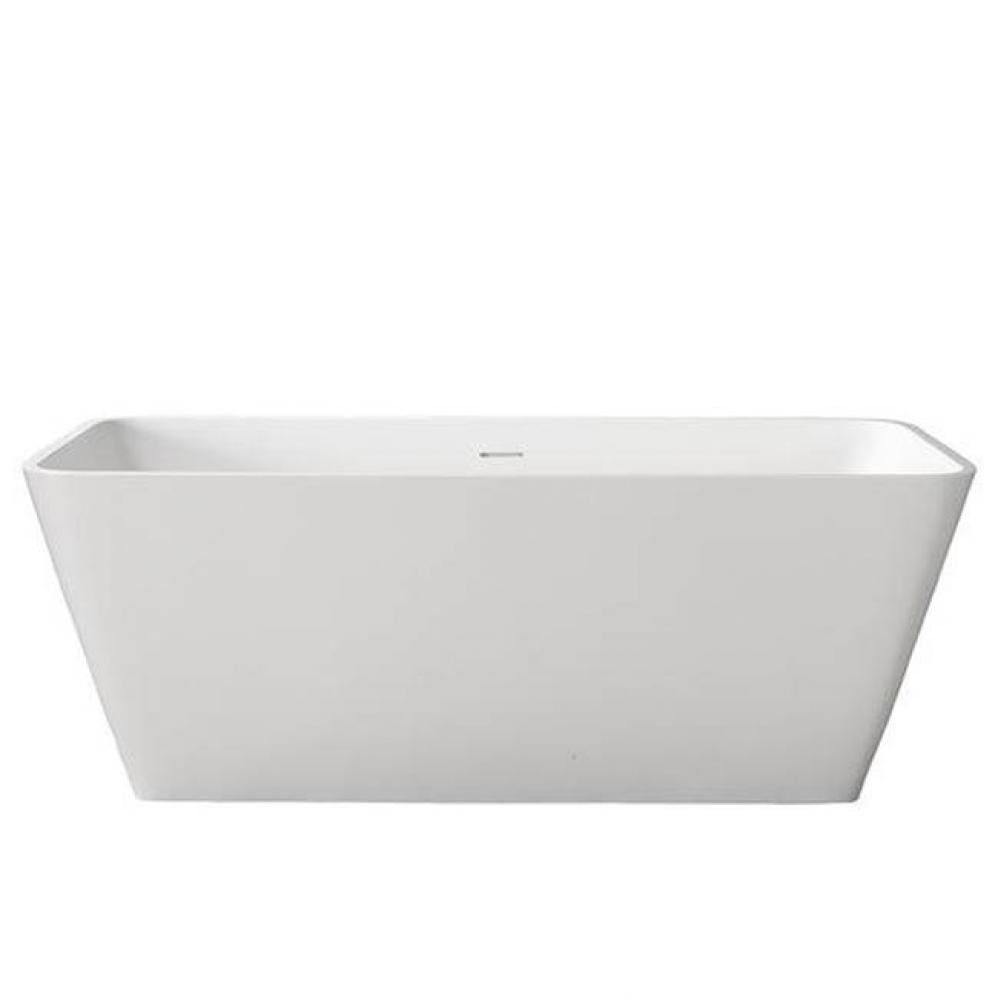 Romo 59'' BARstone Rectangular Tub White, No Holes