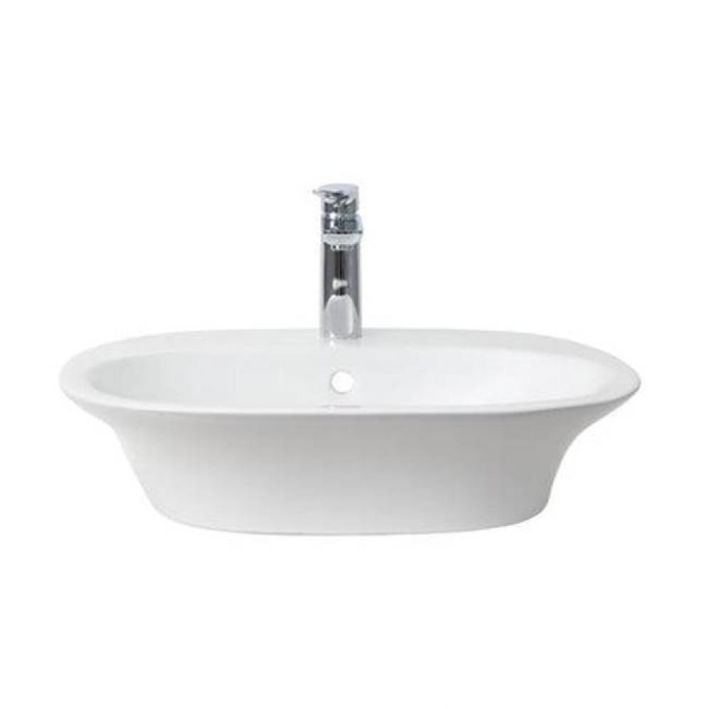 Sensation 23-5/8'' x 18'' Wall Hung Basin, 1-Hole, in White