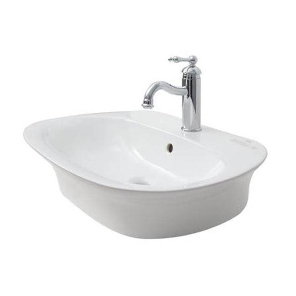 Sensation 25-5/8'' x 18'' Wall Hung Basin, 1-Hole, in White