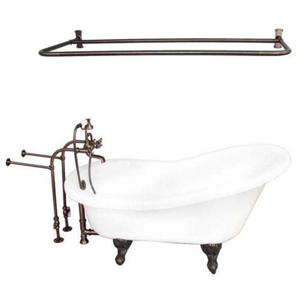 Tub Kit 67'' AC Slipper,Filler Shwr Rod, Supplies, Drain-ORB