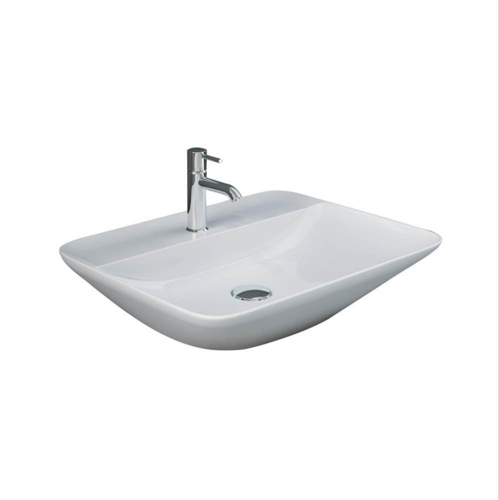 Variant 21-5/8''x16-1/2'' Rect. CounterTop Basin,1-Tap Hole,WH
