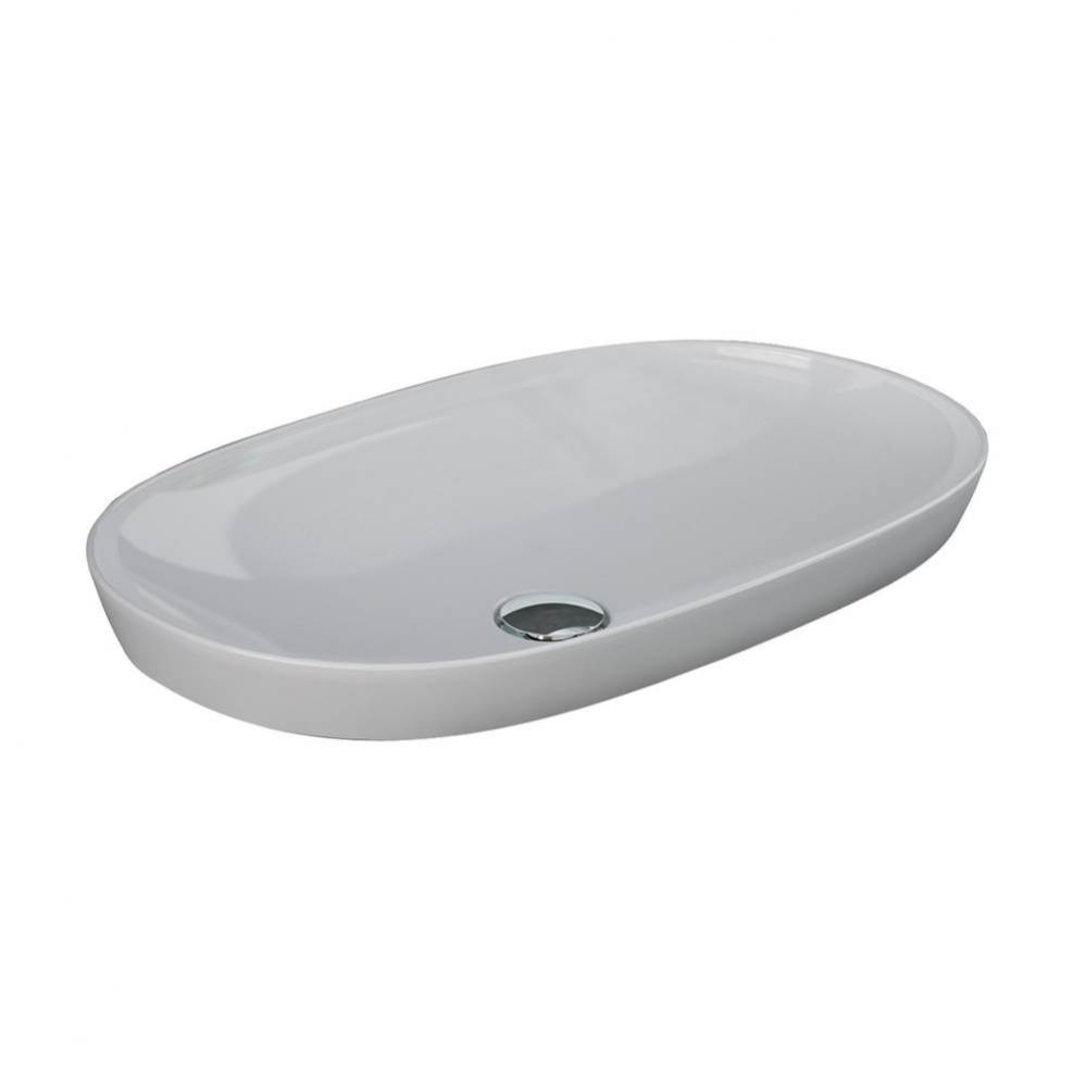 Variant 23-5/8'' x 14'' Oval Drop-In Basin in White