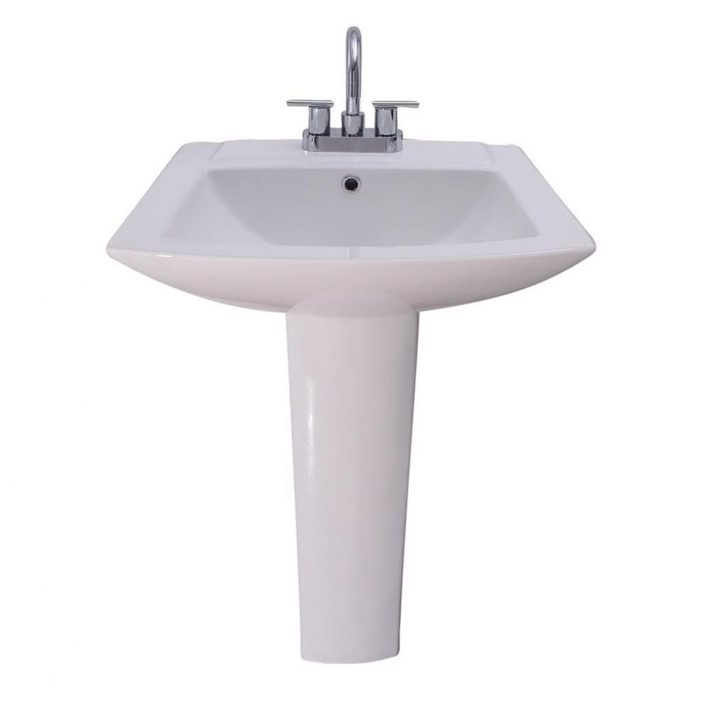 Burke  Basin Only for 4'' CC Overflow, White