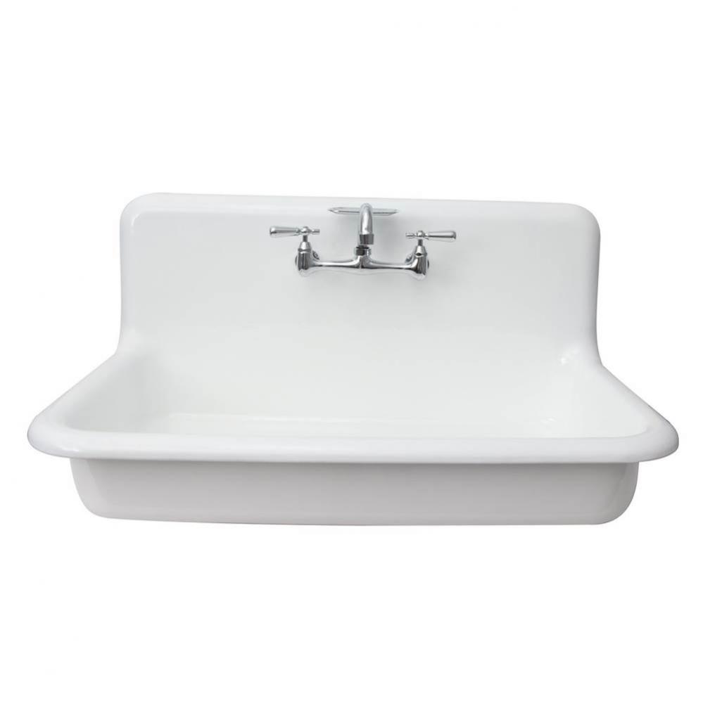 Kerville 36'' Lavatory Sink 8'' Widespread,Wall Hung,White